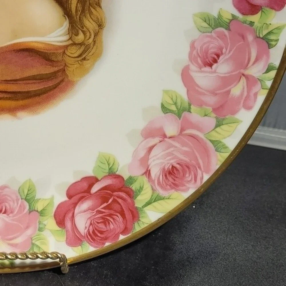 Schumann Arzberg Bavaria Portrait Rose Plate 12